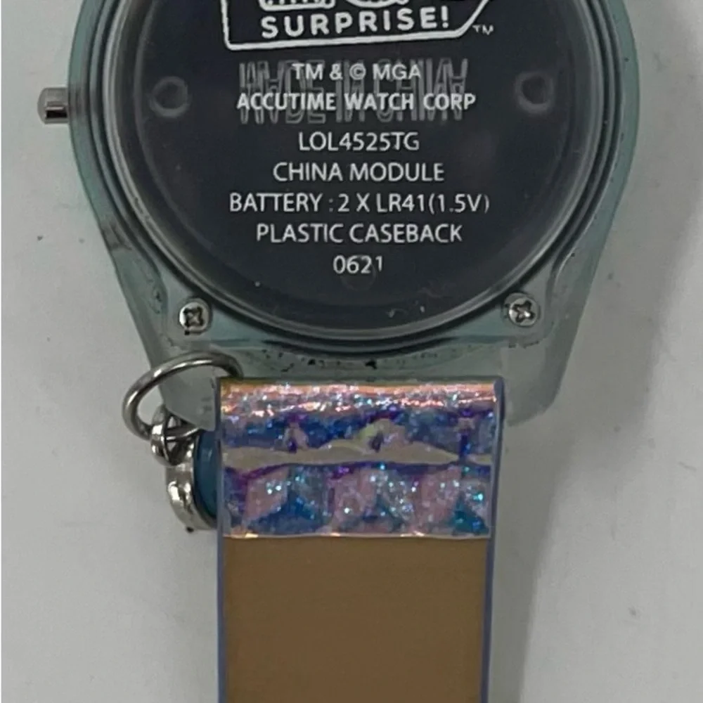 LOL Surprise‎ Digital Light Up Clear Case Translucent Band Watch NWOT